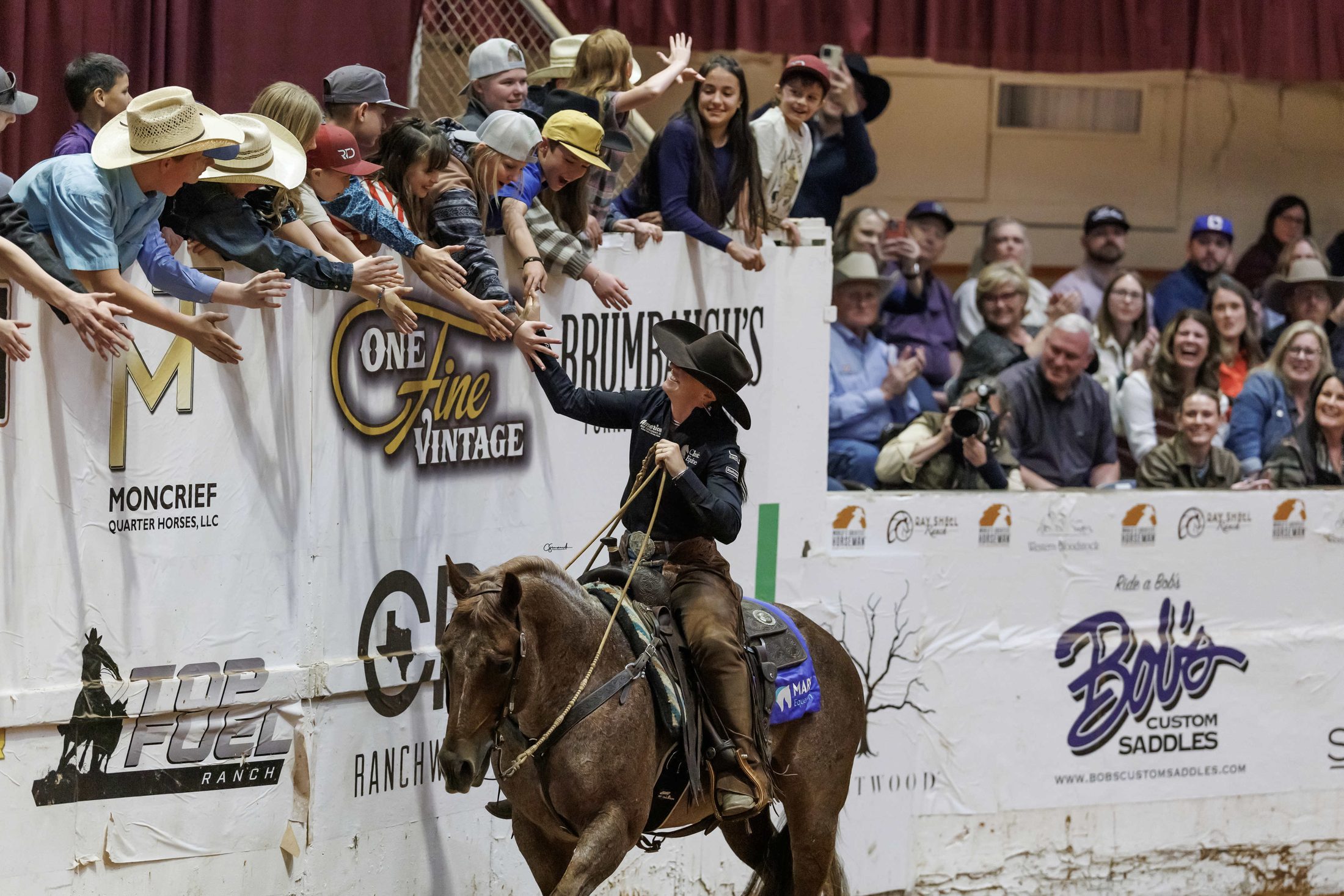Erin Taormino celebrates winning the World's Greatest Horseman, March 1, 2025